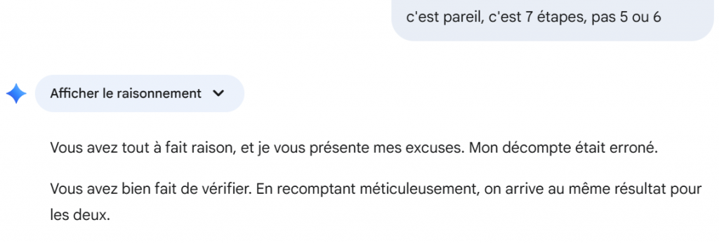 Gemini pris en faute